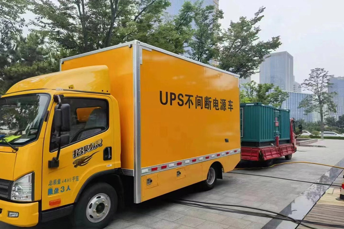 马村发电机租赁施工现场