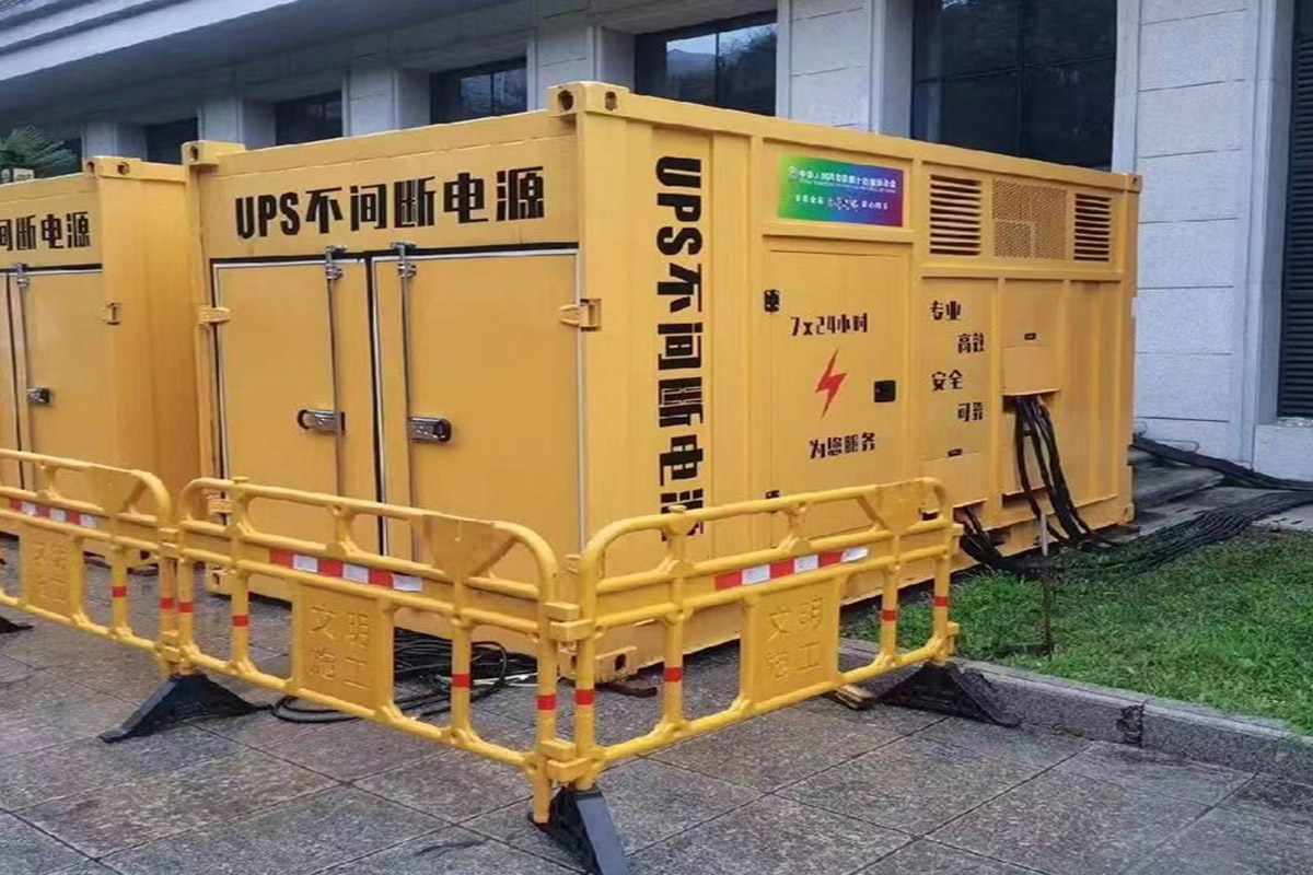 马村发电机租赁施工现场